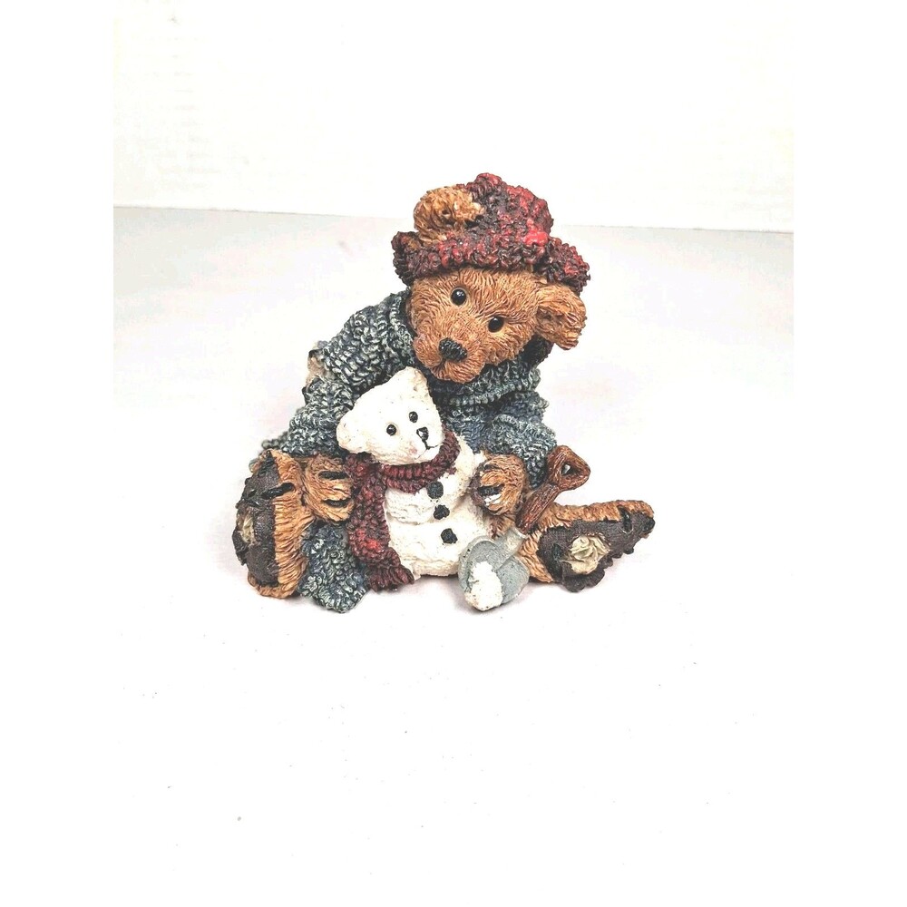 1994 Boyds Bears & Friends #2242 Elliot & Snowbeary 3" Figurine VGUC